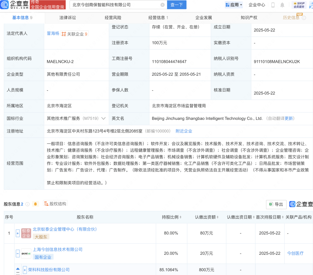榮科科技再布局 成立智能科技新公司，加碼計(jì)算機(jī)軟硬件零售賽道